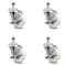 Service Caster 4 Inch Nylon Wheel Swivel 10mm Threaded Stem Caster Set with Brake SCC SCC-TS20S414-NYS-TLB-M1015-4 - alternate 1